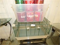 ANIMAL CAGE & COFFEE CANS