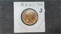 1963 Proof Lincoln Head Cent by3003