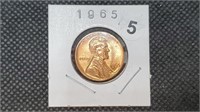 1965 SMS Lincoln Head Cent by3005