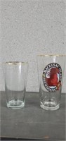 2 Mackinac Island/City beer glasses & Smoke glass