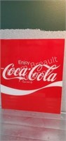 Coca-Cola plastic wall sign, 16 x 18.5