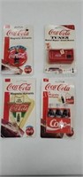4 Coca-Cola collectible magnets, new in package