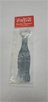 Vintage Coca-Cola plated steel bottle opener, new