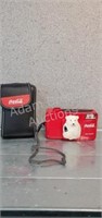 Coca-Cola polar bear 35 mm camera with case,