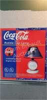 Coca-Cola bottle cap collector lamp with original