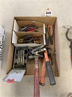 3 Hammers, Asst. Side Cutters, Drill Bits