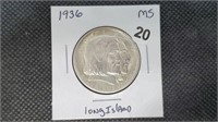 1936 Long Island Tercentiary Half Dollar by3020