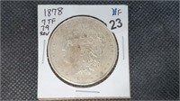1878 7tf Rev of 79 Morgan Dollar by3023