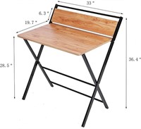 JIWU 2-Style Folding Desk for Small Space,