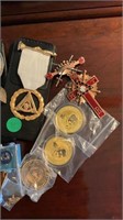 Collection Masonic pins and misc.
