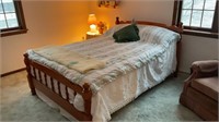 Full hardwood bed great shape