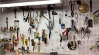 Tool contents of peg board