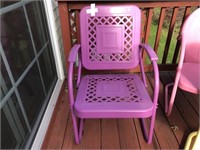 Contemporary Spring Chair (Purple)