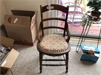 Ladder Back Upholstered Side Chair ( 2)