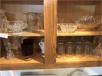 Glass Cracker Jar & Misc. Glassware