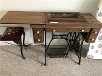 Antique Treadle Sewing Machine Case