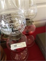 2 "Home Sweet Home" Fluid Lamps