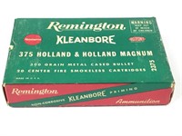 Full Box 375 H&H Magnum Rounds