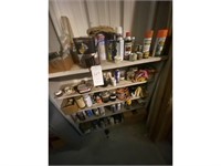 4-Tier Shelf with Paints, Sprays, & Miscellaneous