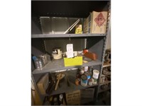 Large 5-Teir Metal Shelf with Various Contents