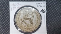 1962 Silver Mexico 1 Peso Coin by3049