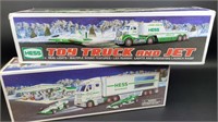 Hess Toy Truck and Jet & Truck Race Car