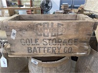 Gold battery Wooden box