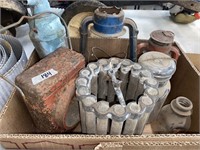 Assorted tools And lanterns