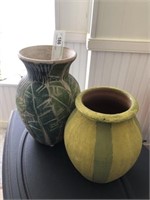 2 Ceramic Modern Vases
