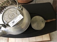Armetale 8 Qt. hot Water Kettle and Pewter Dish