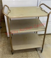 Vintage Rolling Kitchen Cart w/ Removable Top Tray