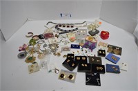 Lot of Necklaces, Earrings, Pins
