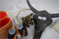 Deer Antlers, Binoculars, Steer Head Decor & More