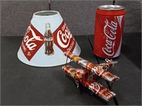 Coca Cola Airplane Lamp Shade Bank