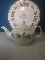 Bone china platter and matching teapot a cup of