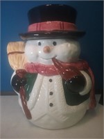Snowman cookie jar 12 in tall