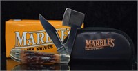 Marbles 2-Blade Hatchet Folding Knife w/ Case