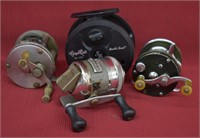4 pcs. Vintage Fishing Reels  - Ginger Quill ++
