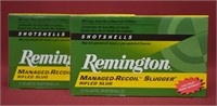2 Boxes Remington 12ga Reduced Recoil Slugs