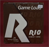 Box of 25 RIO Game Load 12 ga Shotgun Shells
