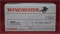 Winchester 40 S&W 165gr FMJ 100 rd