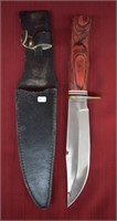 Timber Rattler Wood Handle Bowie Knife
