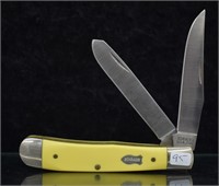 Schrade 2-Blade Yellow Trapper Pocket Knife