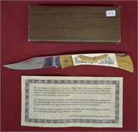 American Eagle Commemorative Folding Knife w/ Box