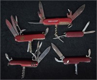 5 pcs. Multi-Tool Pocket Knives