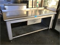 Stainless Prep Table w/ Drawer - 6ft