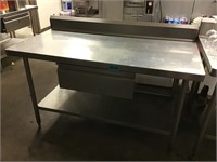 5ft Stainless Prep Table w/ Drawer