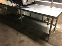 8ft Stainless Prep Table w/ Drawer