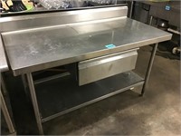 5ft Stainless Prep Table w/ Drawer &