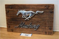Wood Mustang Sign